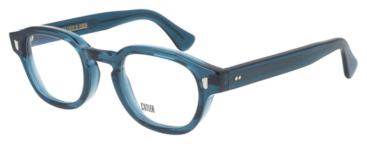 Cutler and Gross 9290 04 Deep Teal Glasses - Angle