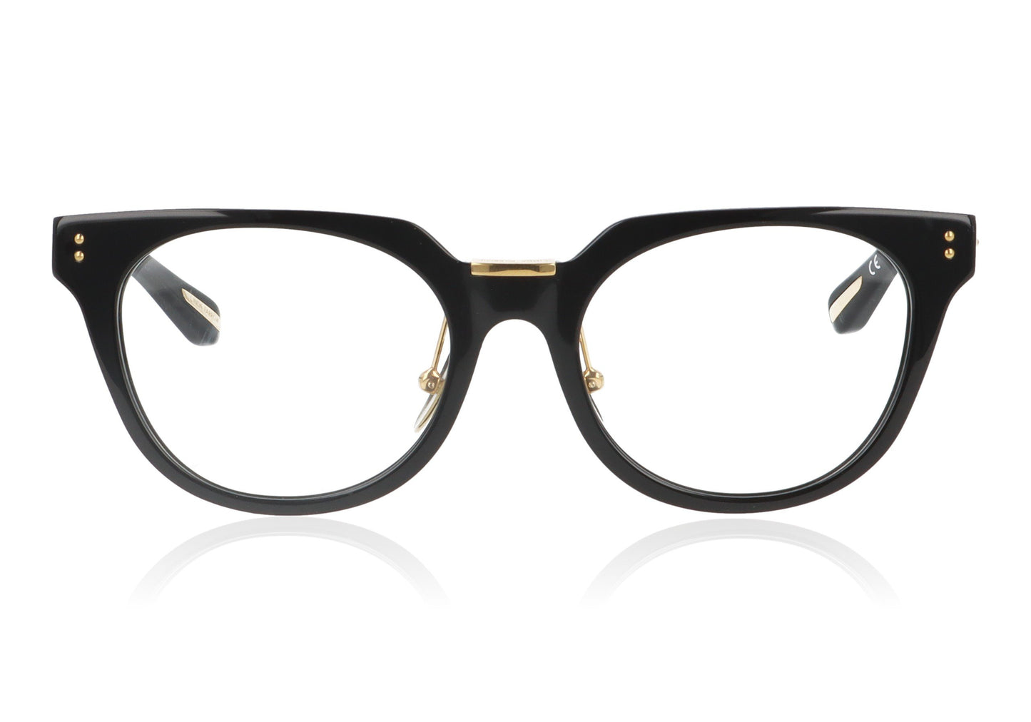 Linda Farrow Delphine C1 Black Glasses - Front