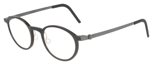 Lindberg buffalo 1828 T207 H20 PU9 Black and Brown Glasses - Angle