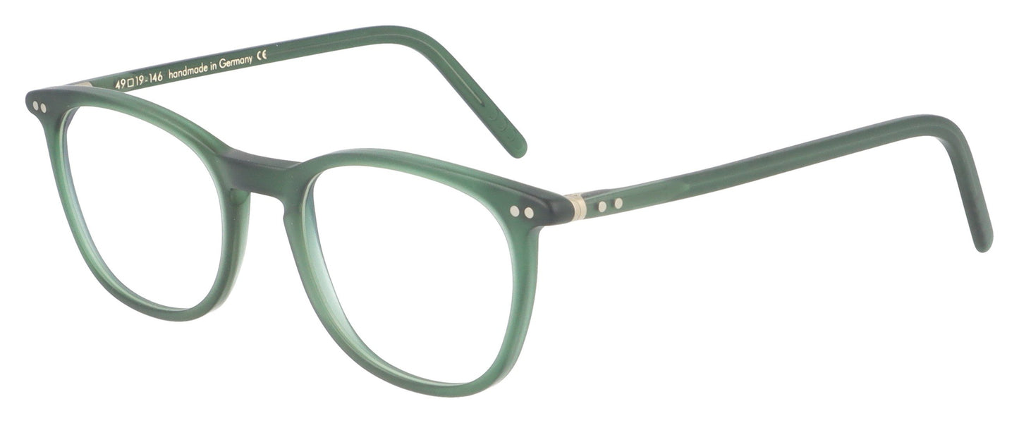 Lunor LU234 56M Green Glasses - Angle