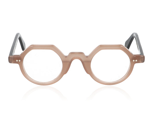 La Brique & La Violette Reglo NU/NO Brown and Black Glasses - Front