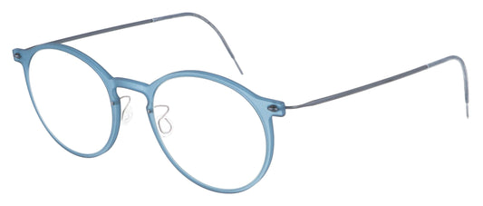Lindberg n.o.w 6541 C08 T804 U16 Navy Glasses - Angle