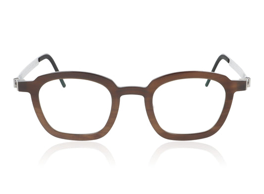 Lindberg buffalo 1858 T219 H18 10 Medium Brown Glasses - Front