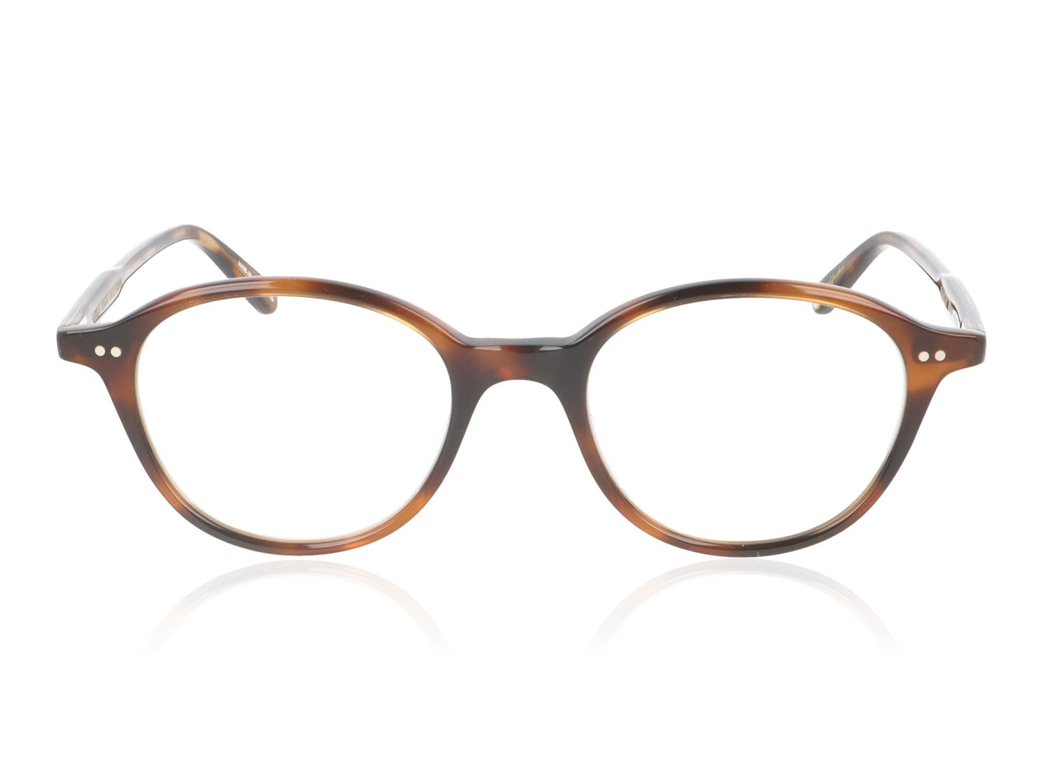 Garrett Leight Franklin SPBRNSH Tortoise Glasses - Front