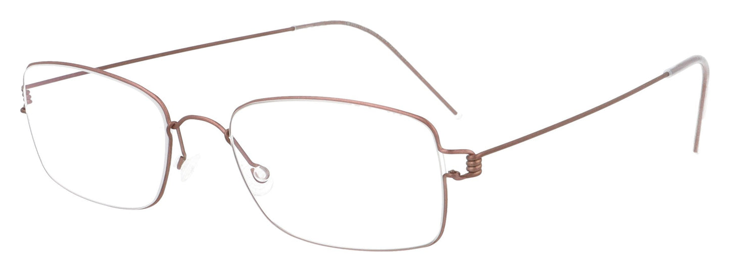 Lindberg Air Rim Alvis U12 Brown Glasses - Angle