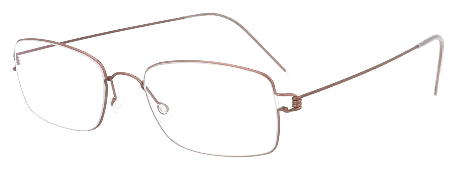 Lindberg Air Rim Alvis U12 Brown Glasses - Angle
