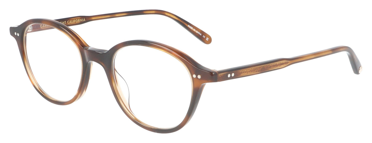 Garrett Leight Franklin SPBRNSH Tortoise Glasses - Angle