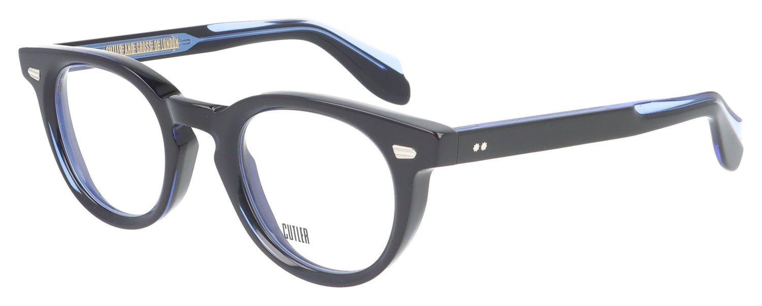 Cutler and Gross CGOP-1405 01 Black Glasses - Angle