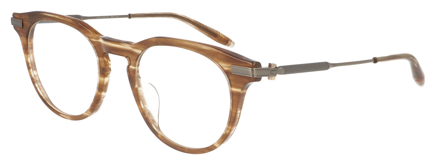 Akoni Gemini SND-GLD Brown Mixture Glasses - Angle