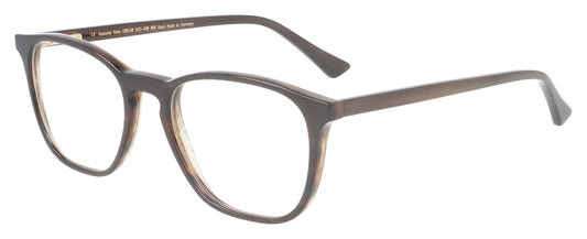 Hoffman Natural Eyewear H2315 1423 Dark Brown Glasses - Angle