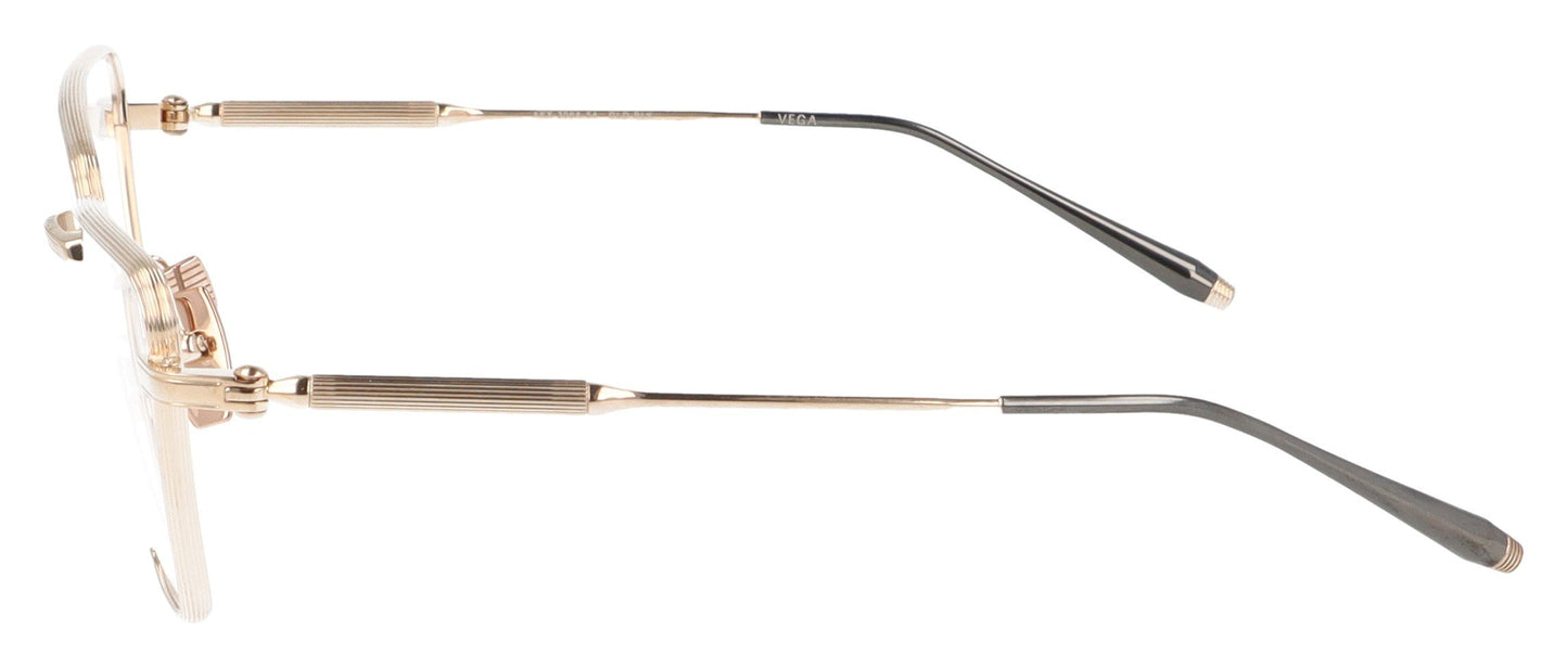 Akoni Vega GLDBLK Gold Glasses - Side