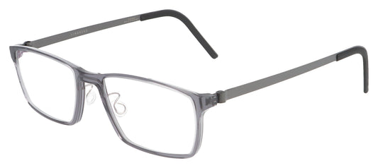 Lindberg Acetanium 1228 A101 K195 U9 Black Transparent Glasses - Angle