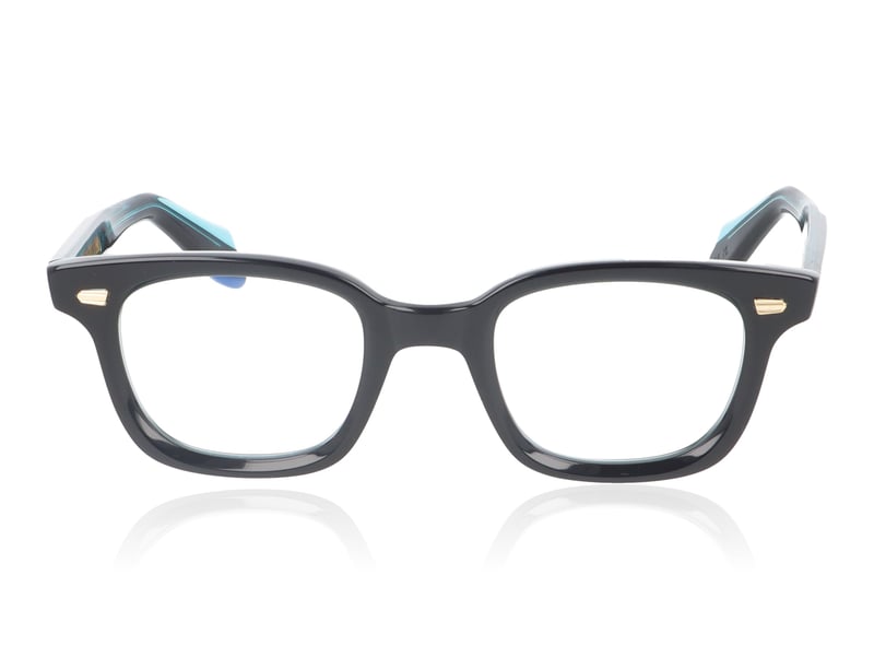 Cutler and Gross 9521 01 Teal Black Glasses | 49
