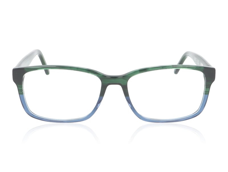 Wolf Eyewear 4073 Clear Green Blue C75 Glasses - 60mm | 60