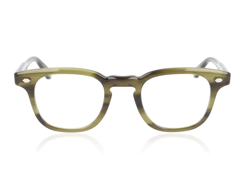 Garrett Leight Sherwood 1154 Green Tortoise DGFR Glasses - 47mm | 47