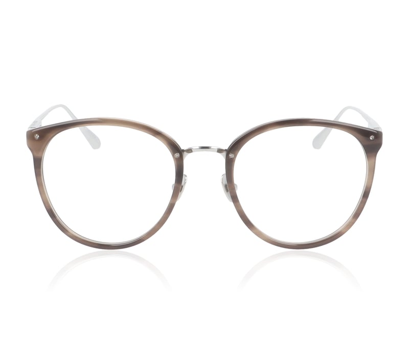 Linda Farrow Calthorpe LFL 251 Grey Mottle Silver C94 Glasses - 51mm | 51