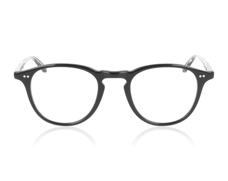 Garrett Leight Hampton Black 1001 BK Glasses - 46mm | 46