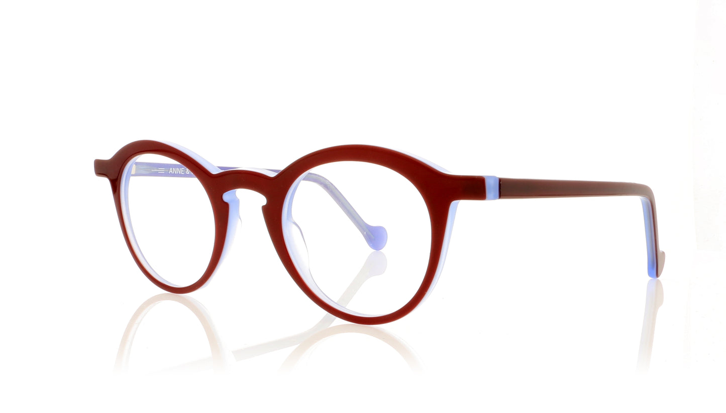Anne & Valentin Allegria 1727 Red Glasses - Angle