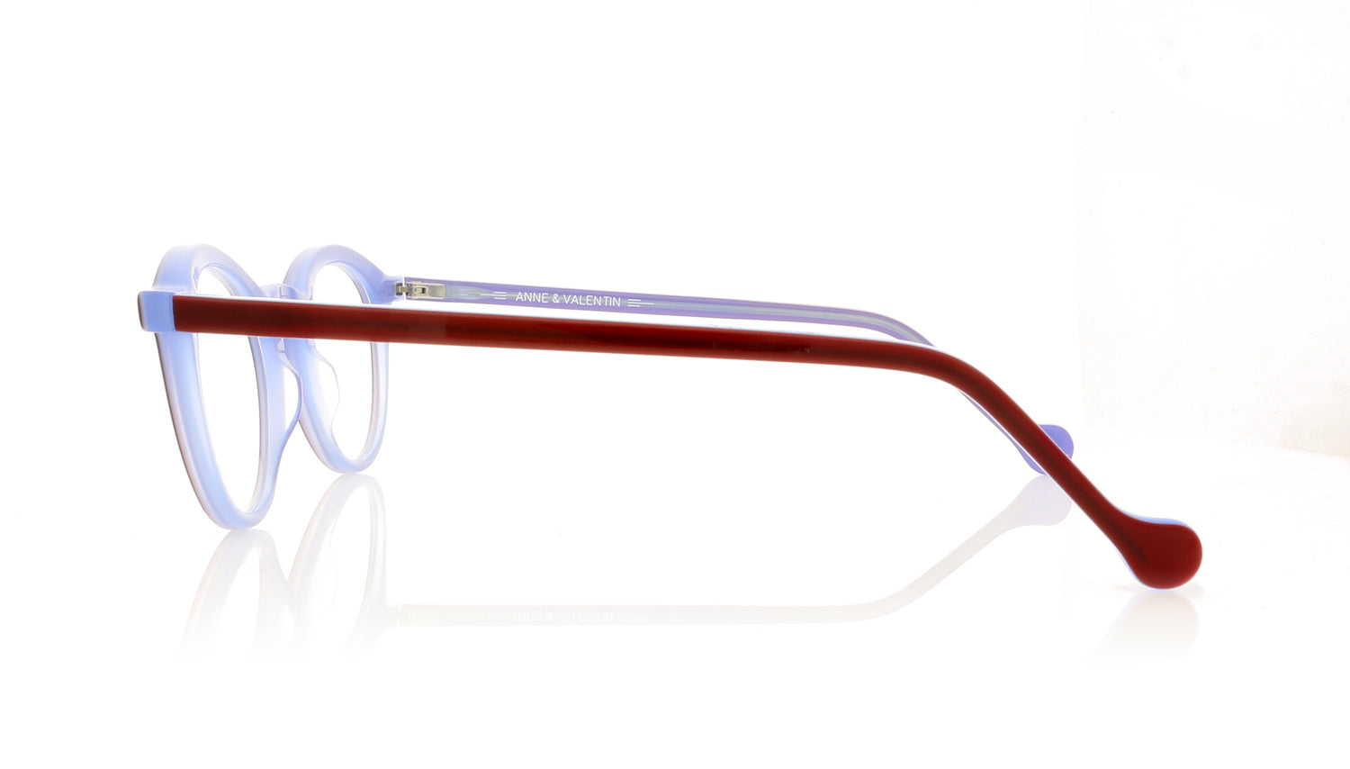 Anne & Valentin Allegria 1727 Red Glasses - Side
