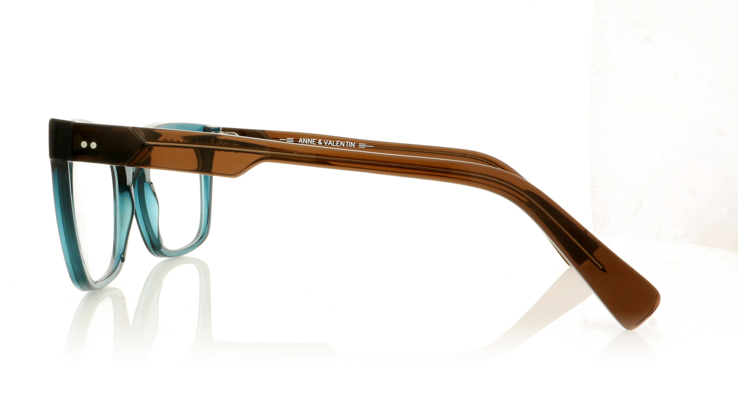 Anne & Valentin Diddley 8A02 Green Glasses - Side