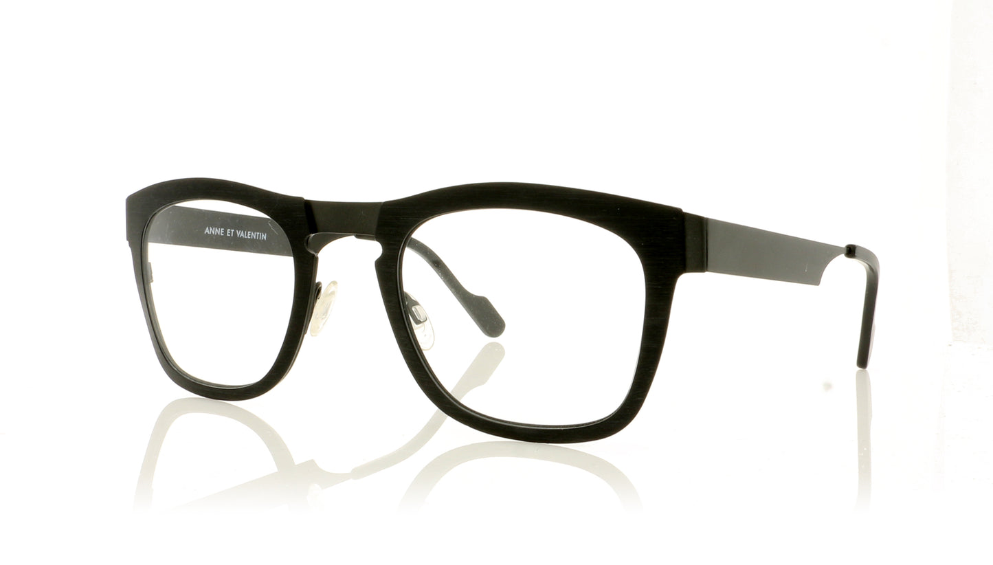 Anne & Valentin Fabio U157 Black Glasses - Angle