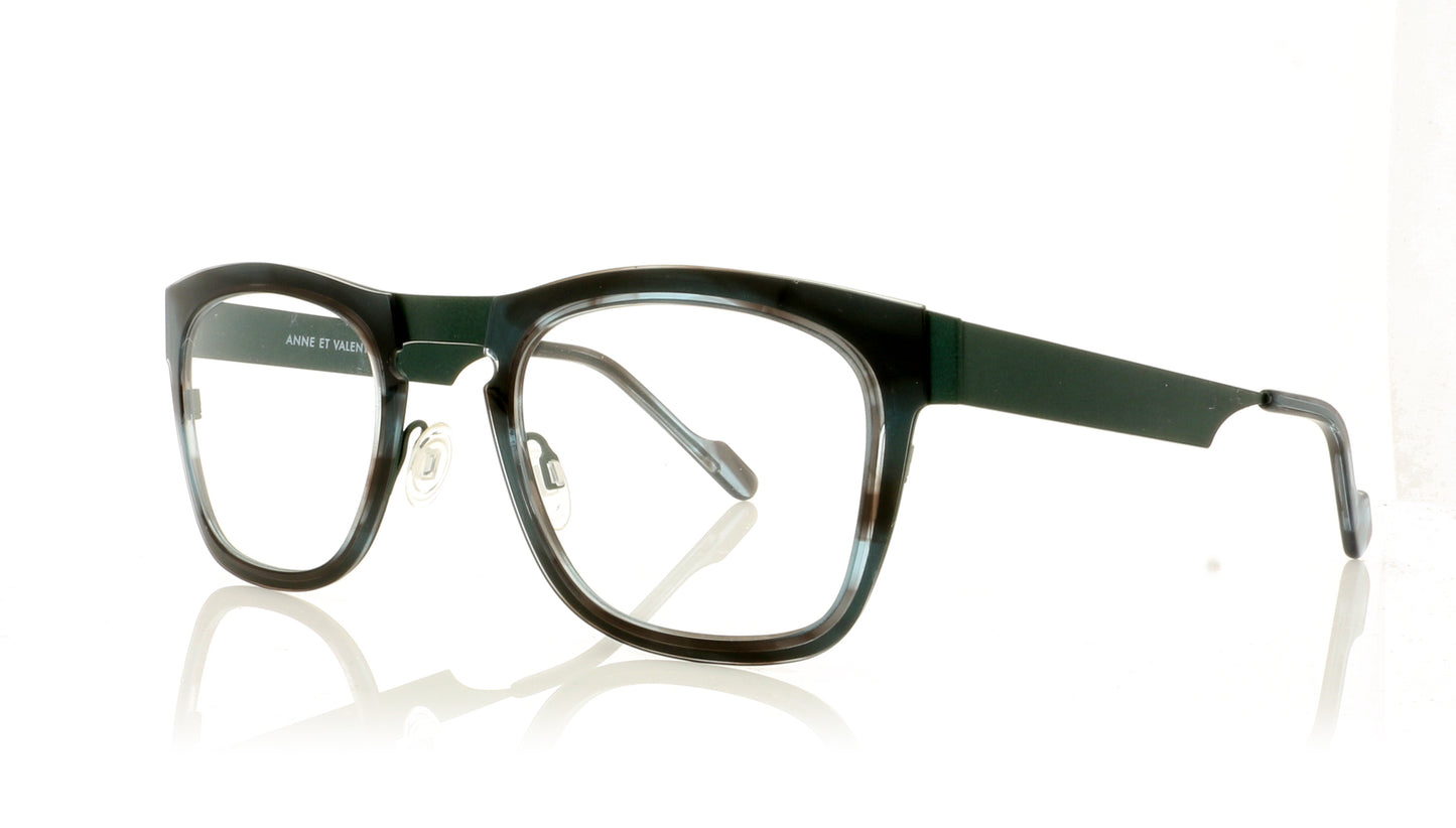 Anne & Valentin Fabio U217 Green Glasses - Angle