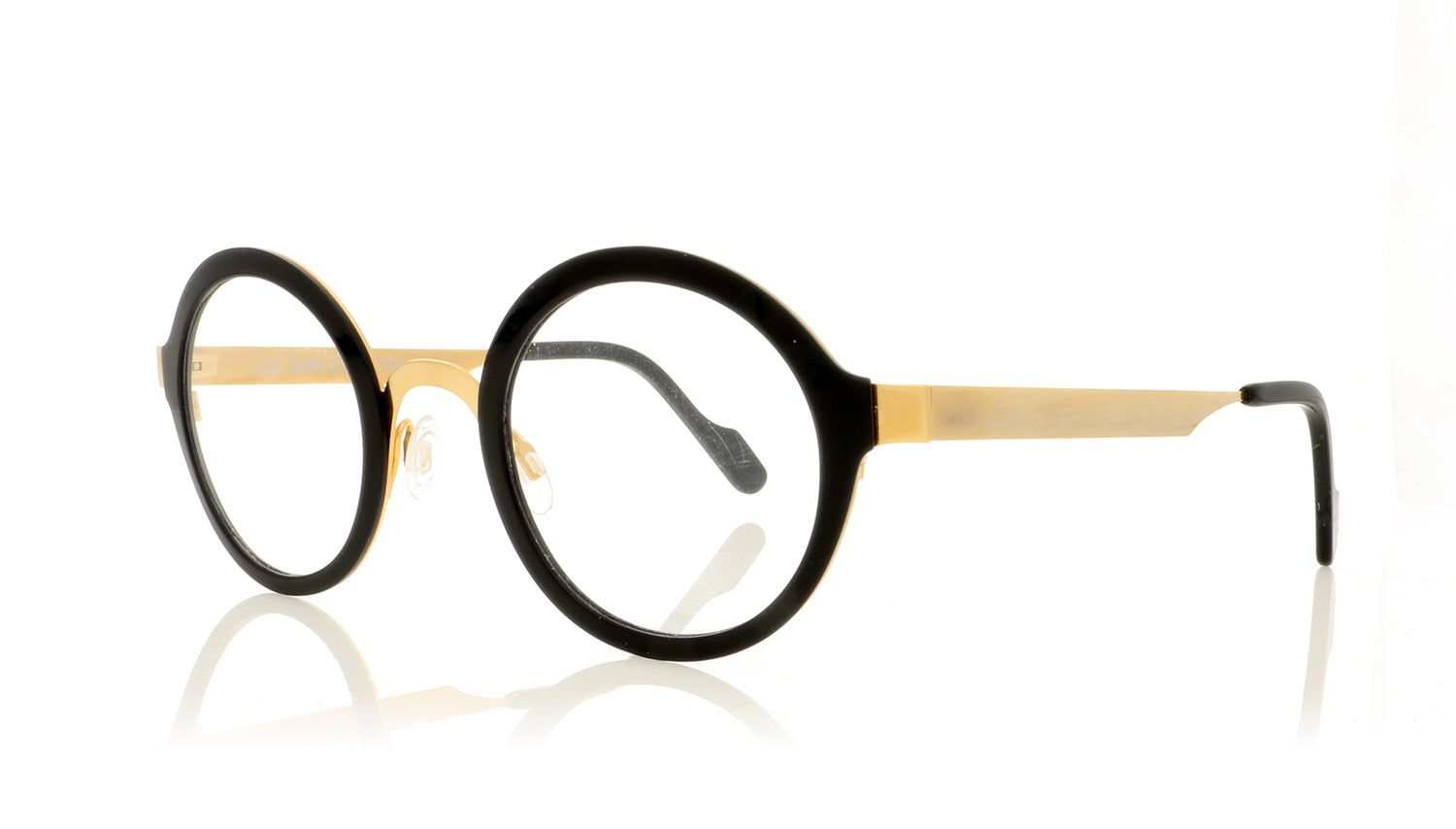 Anne & Valentin Fancy U247 Black Glasses - Angle