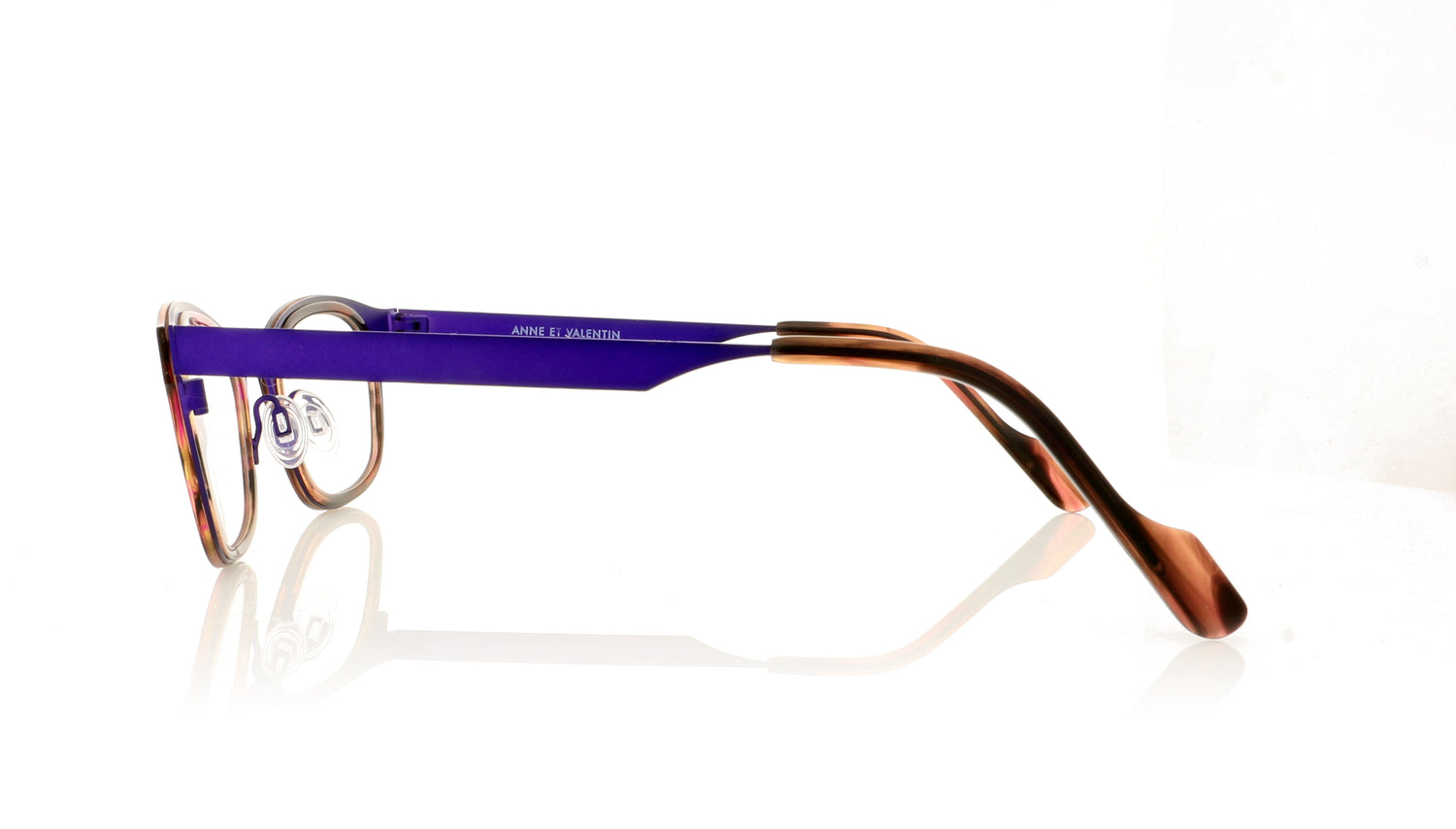 Anne & Valentin Flora U220 Purple Glasses - Side