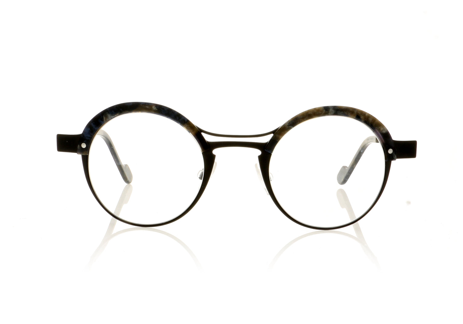 Anne & Valentin Goodycaster 8A19 Black Glasses - Front