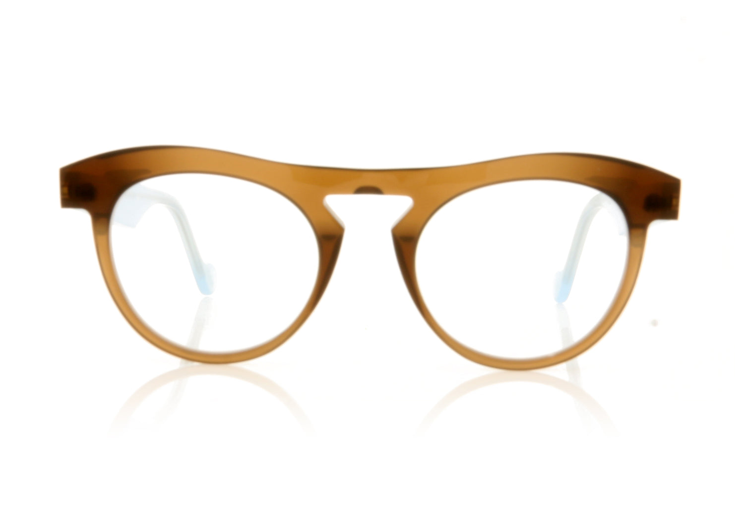 Anne & Valentin O Horizon 1752 Brown Blue Glasses - Front