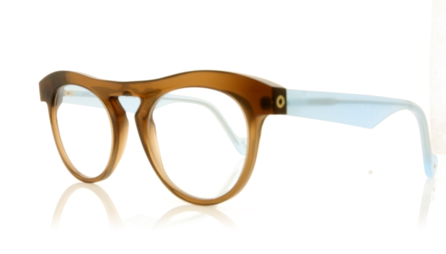 Anne & Valentin O Horizon 1752 Brown Blue Glasses - Angle