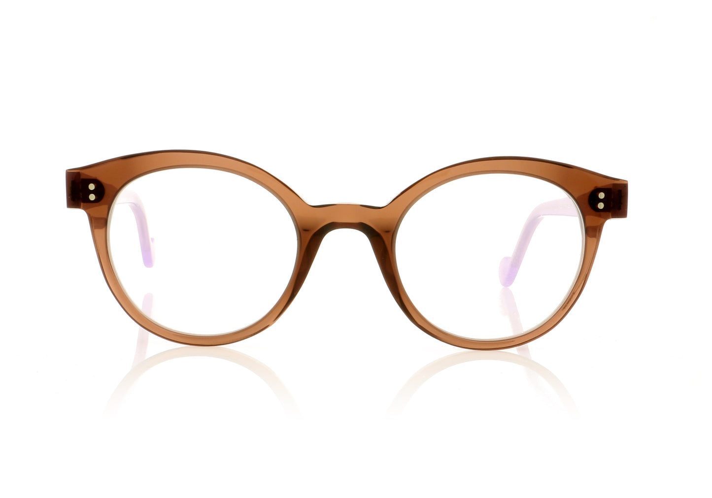 Anne & Valentin O Lovely 8C01 Brown Glasses - Front