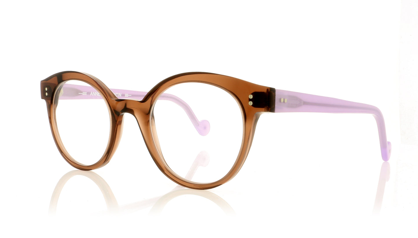 Anne & Valentin O Lovely 8C01 Brown Glasses - Angle