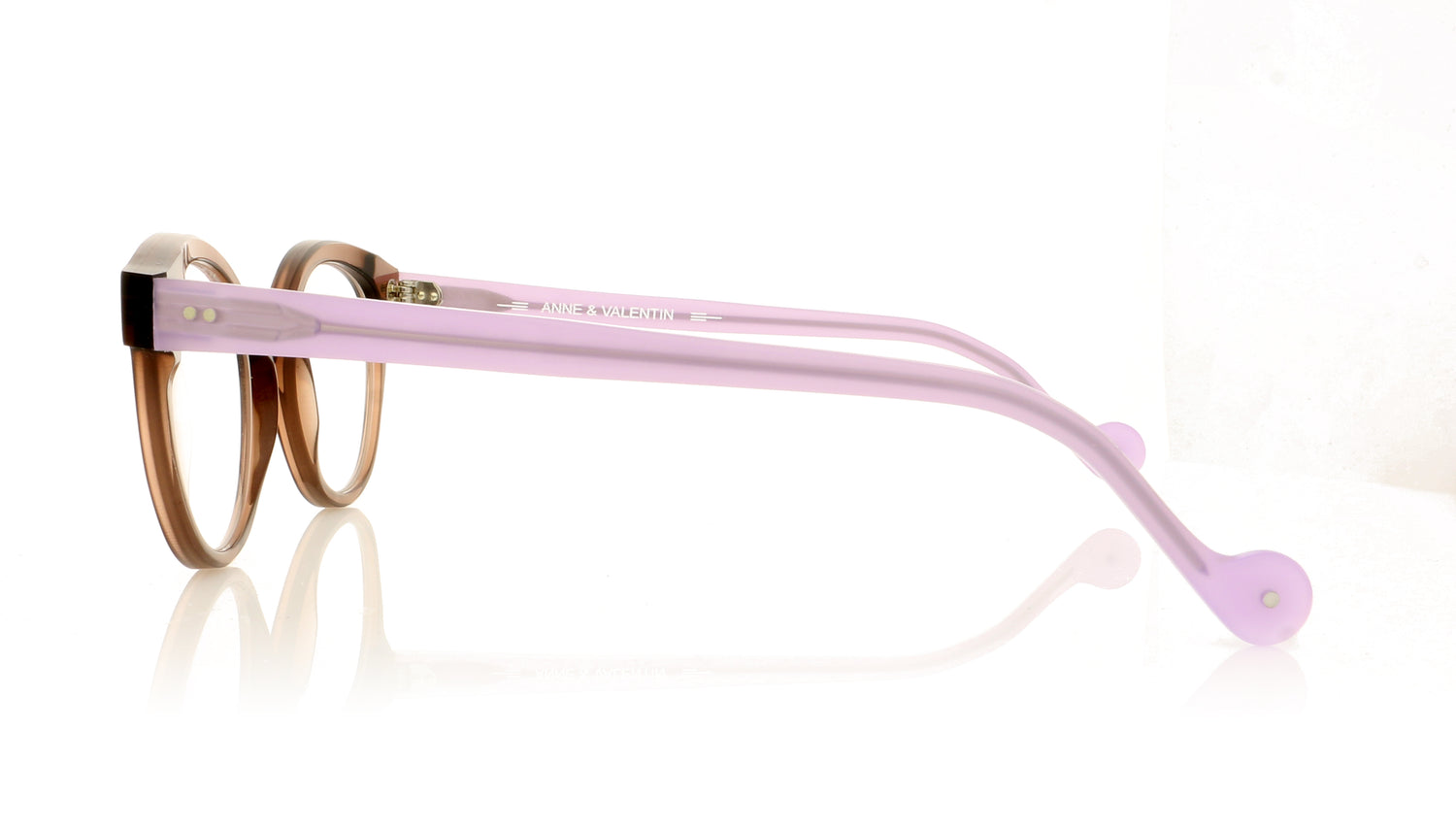 Anne & Valentin O Lovely 8C01 Brown Glasses - Side