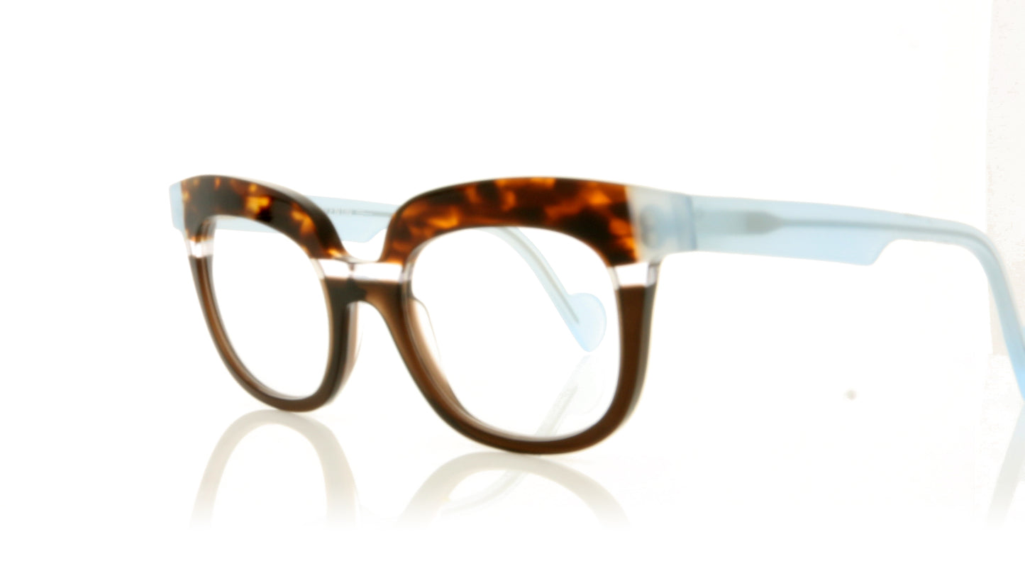 Anne & Valentin Paint 8A35 Tort Blue Glasses - Angle