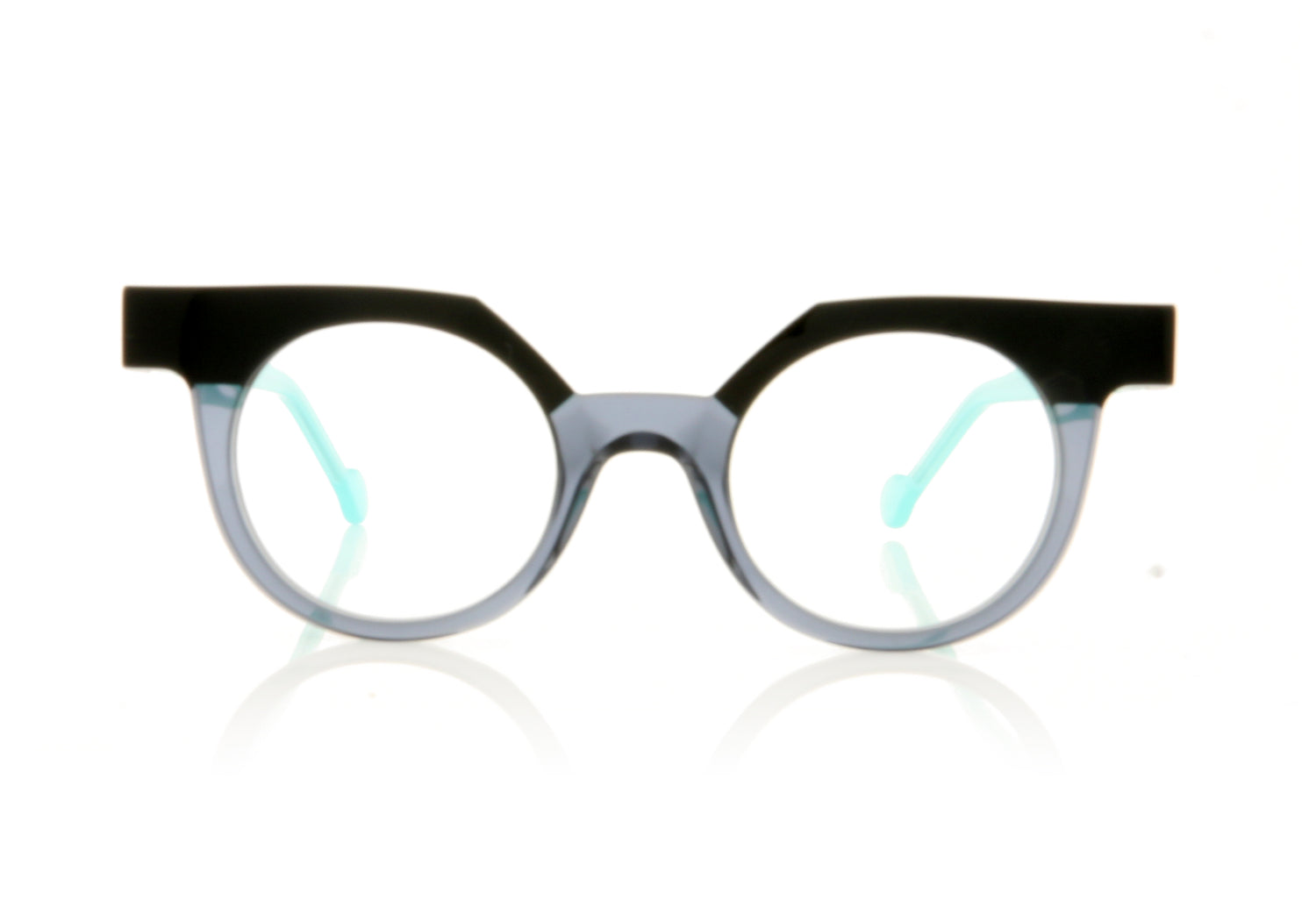Anne & Valentin Punchy 8A25 Teal Glasses - Front