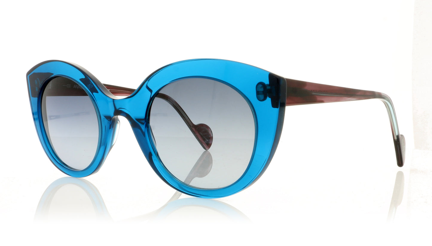 Anne & Valentin Scarlett 1807 Blue Sunglasses - Angle
