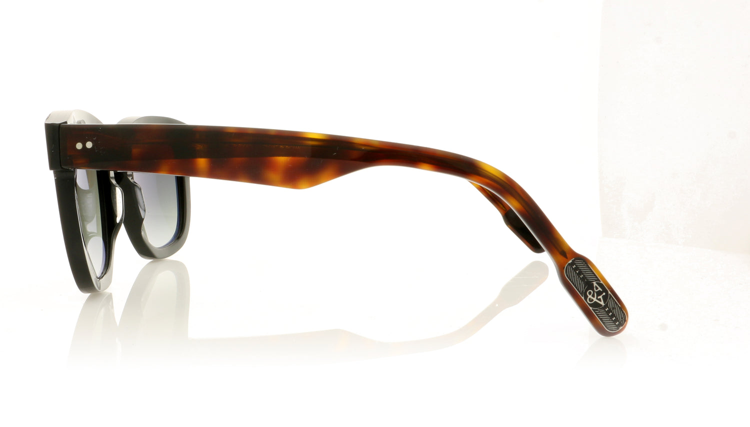 Anne & Valentin Sellers 1317 Black Sunglasses - Side