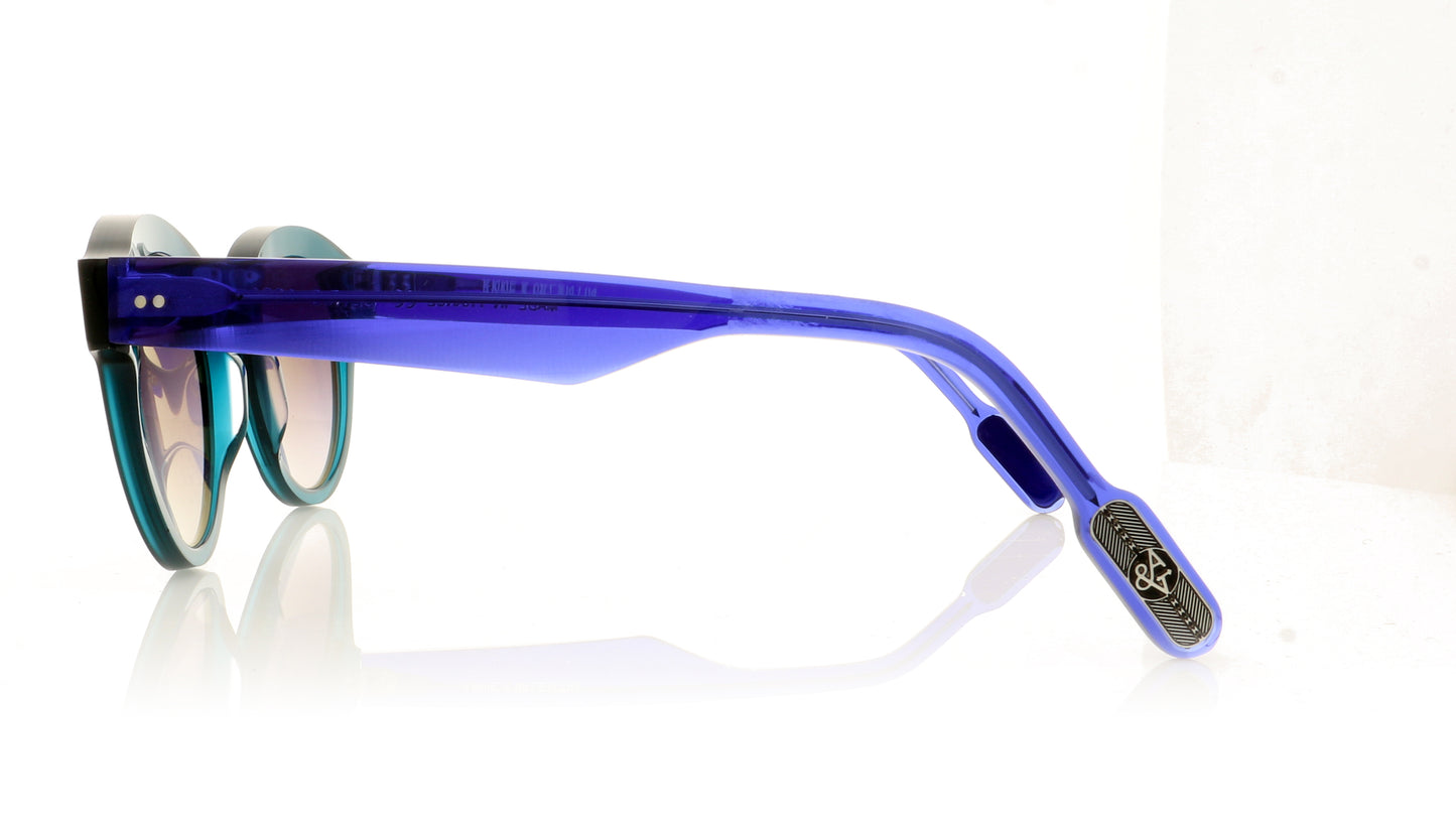 Anne & Valentin Seyrig 1621 Green Sunglasses - Side