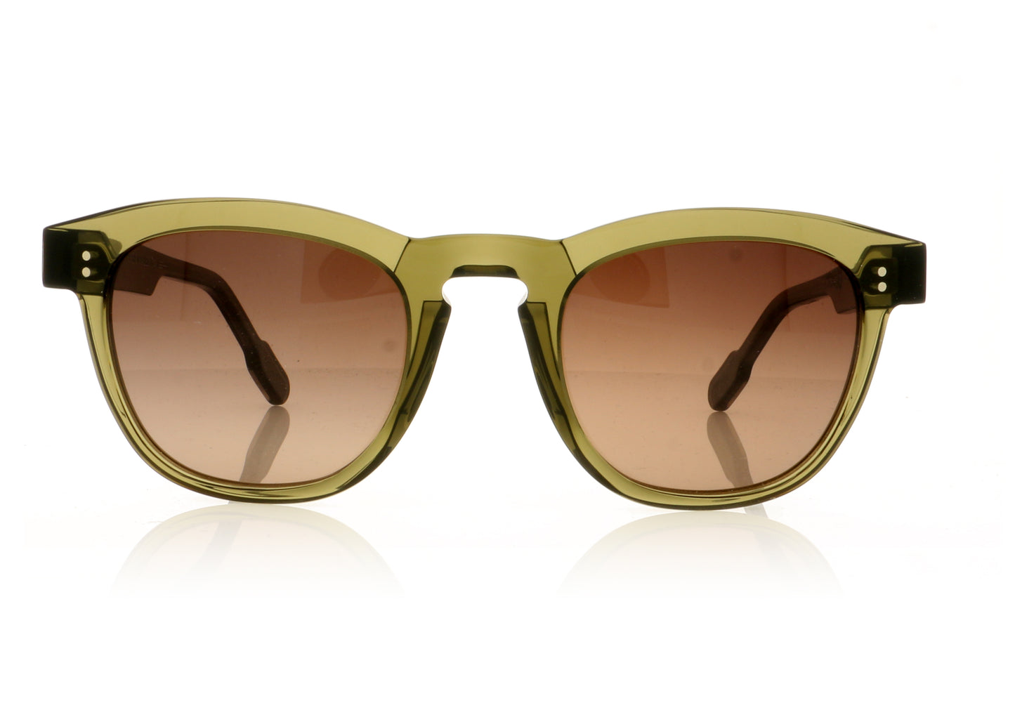 Anne & Valentin Shepard 1803 Green Sunglasses - Front