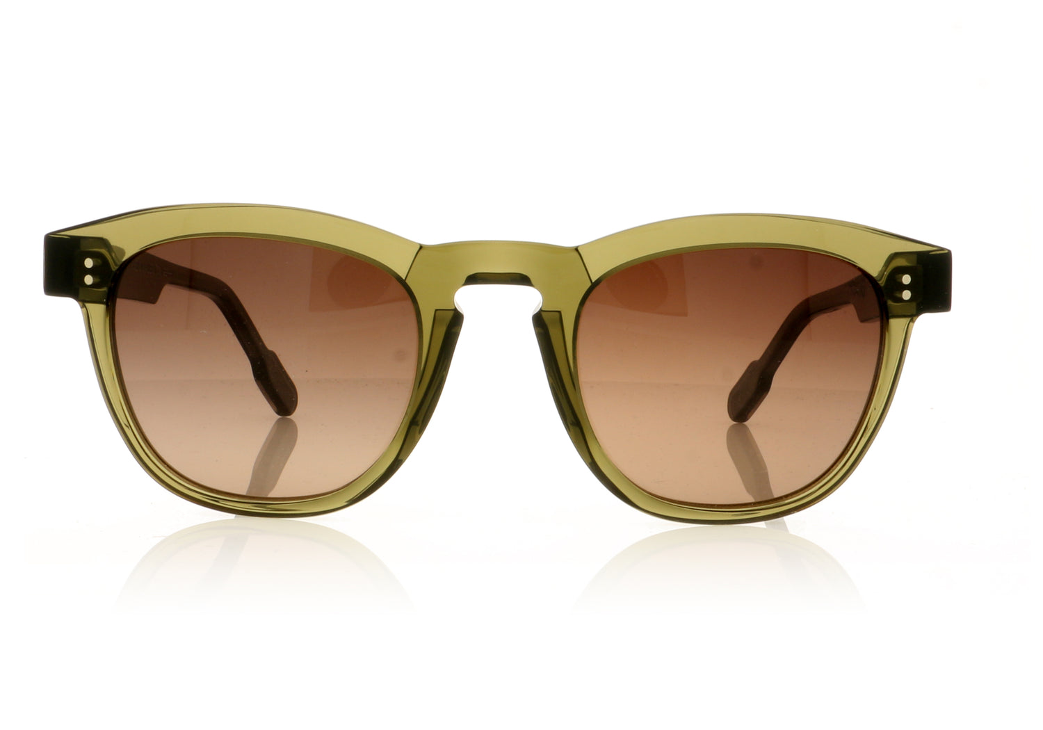 Anne & Valentin Shepard 1803 Green Sunglasses - Front