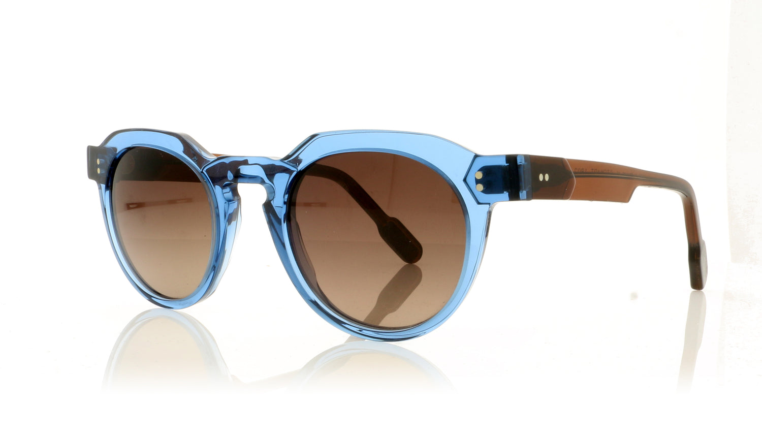 Anne & Valentin Stewart 1802 Blue Sunglasses - Angle