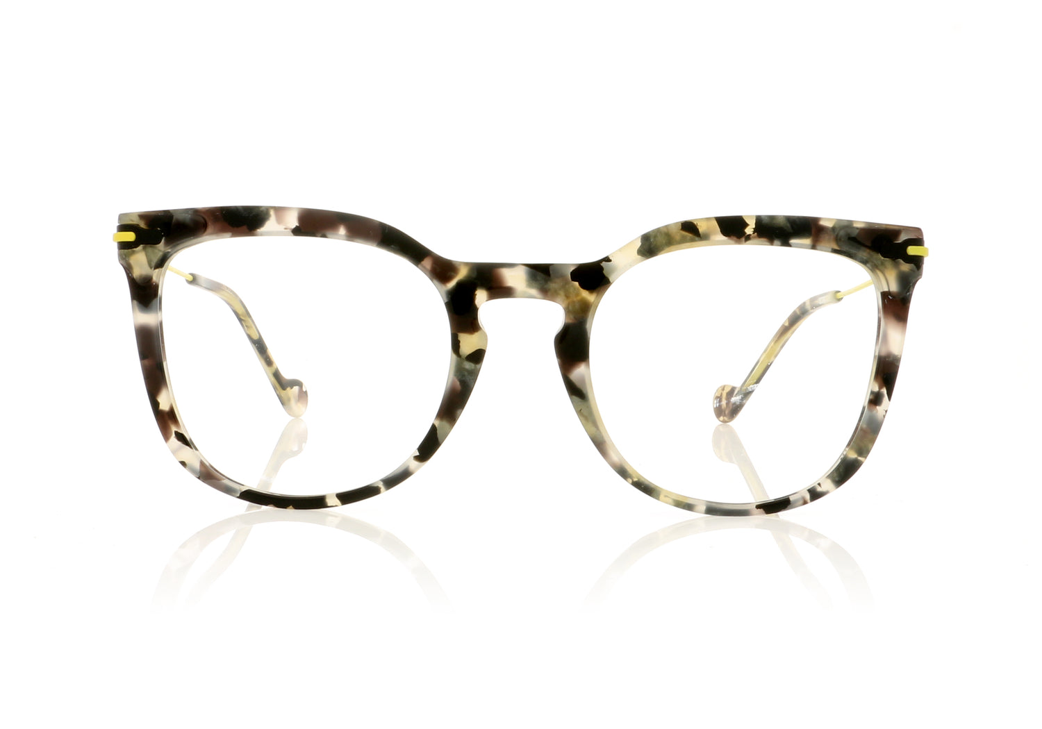 Anne & Valentin Time Lapse 8C19 Grey Tortoise Glasses - Front