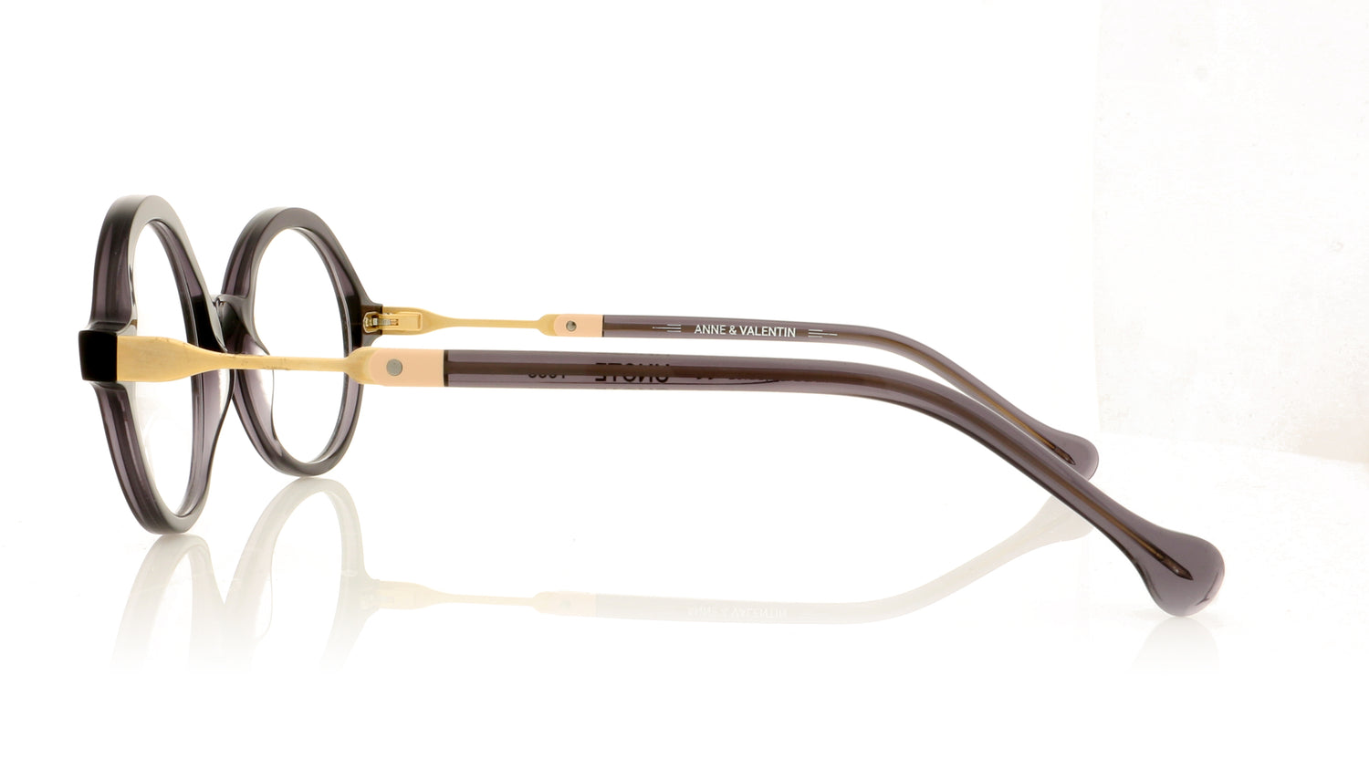 Anne & Valentin Unote 1653 Black Glasses - Side