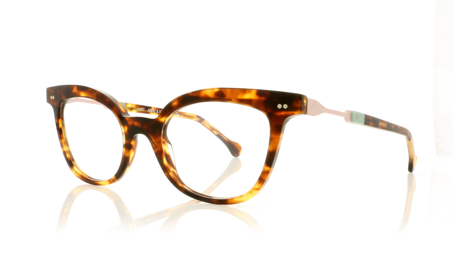 Anne & Valentin Uplay 1789 Tortoise Glasses - Angle