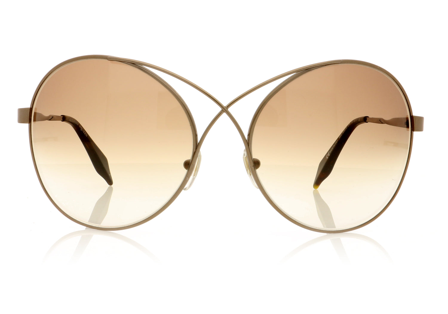 Alexander McQueen AMQ 4080/S CFK Gunmetal Glasses - Front