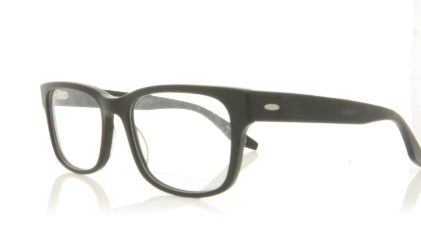 Barton Perreira Barton Perreira Huncke MBL Matte Black Glasses - Angle