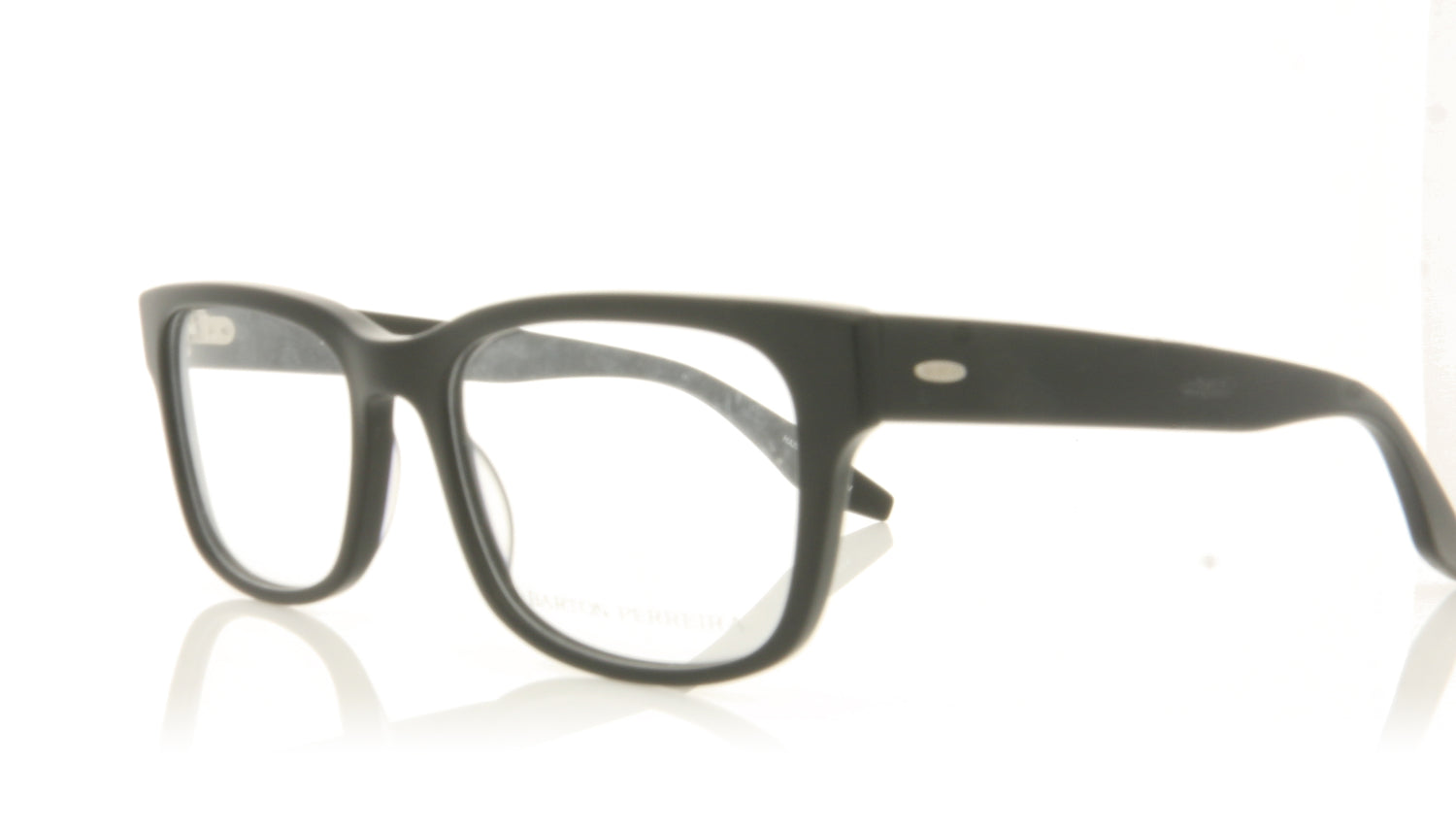 Barton Perreira Barton Perreira Huncke MBL Matte Black Glasses - Angle