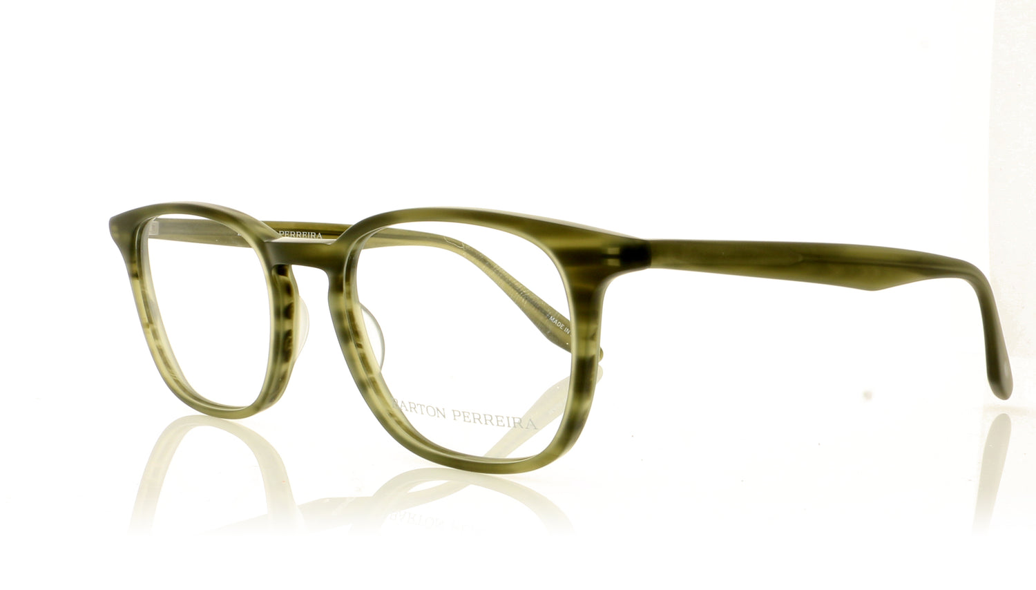 Barton Perreira Woody BP5053V MLT Green Glasses - Angle