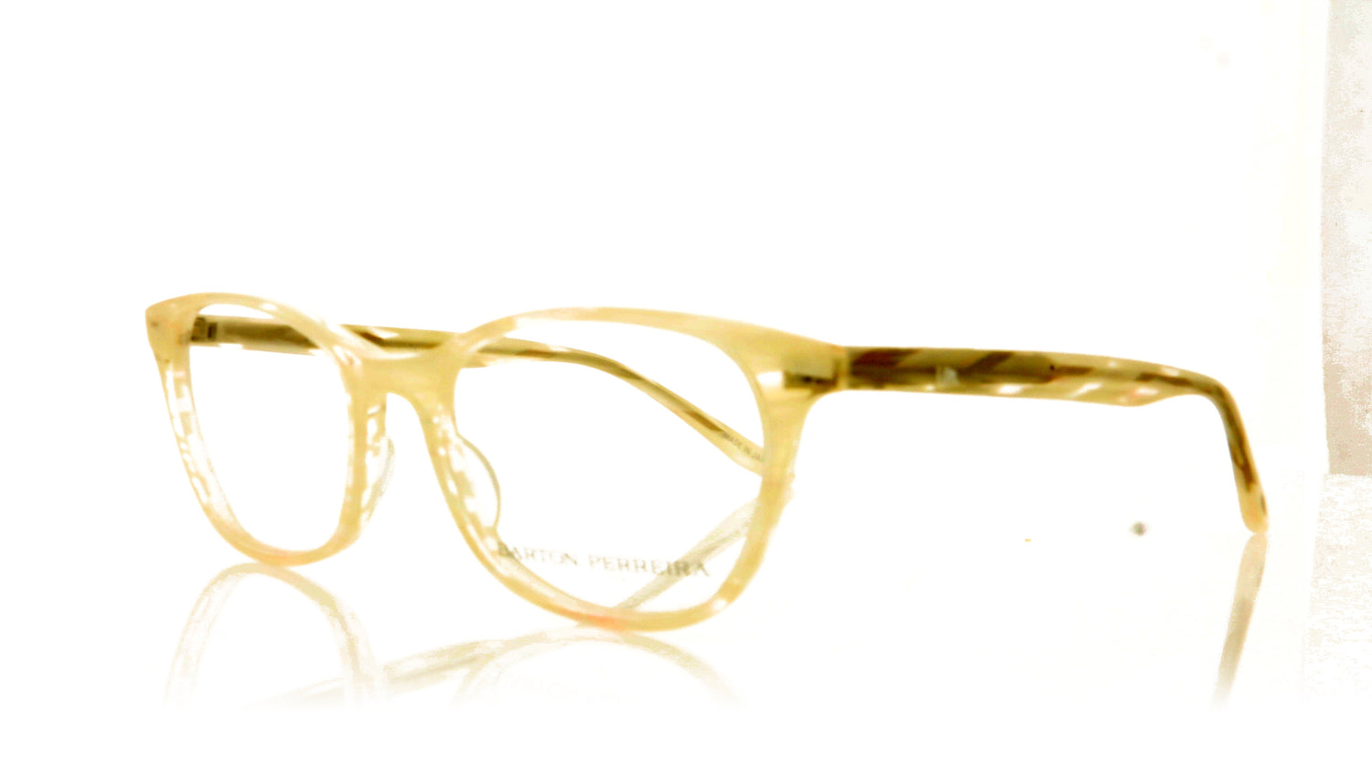 Barton Perreira Hettie CIV White Glasses - Angle